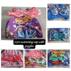 2312 swimming cap with goggles