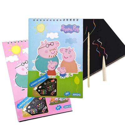peppa scratch book 24pcs box