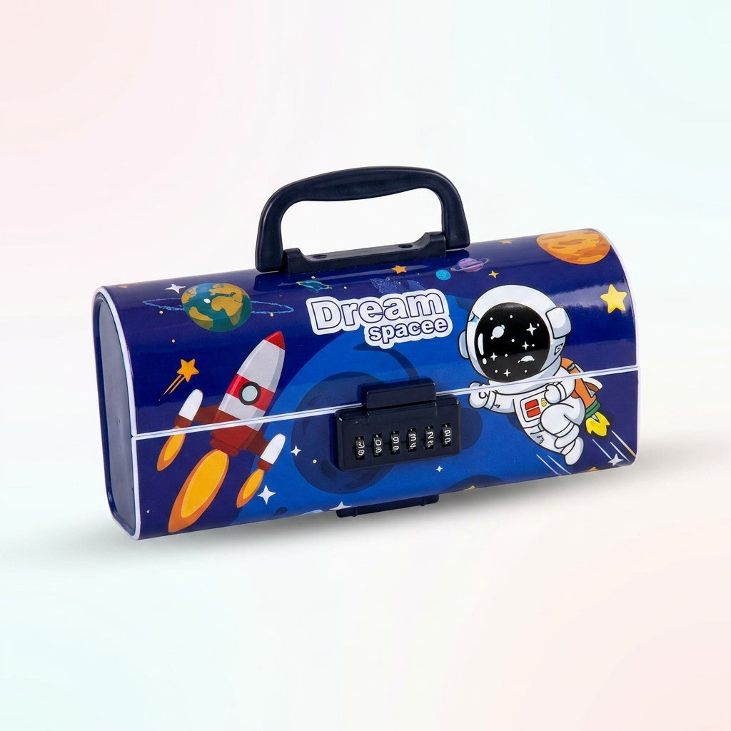 Lock Pencil Box Mix Designs — School & Stationery