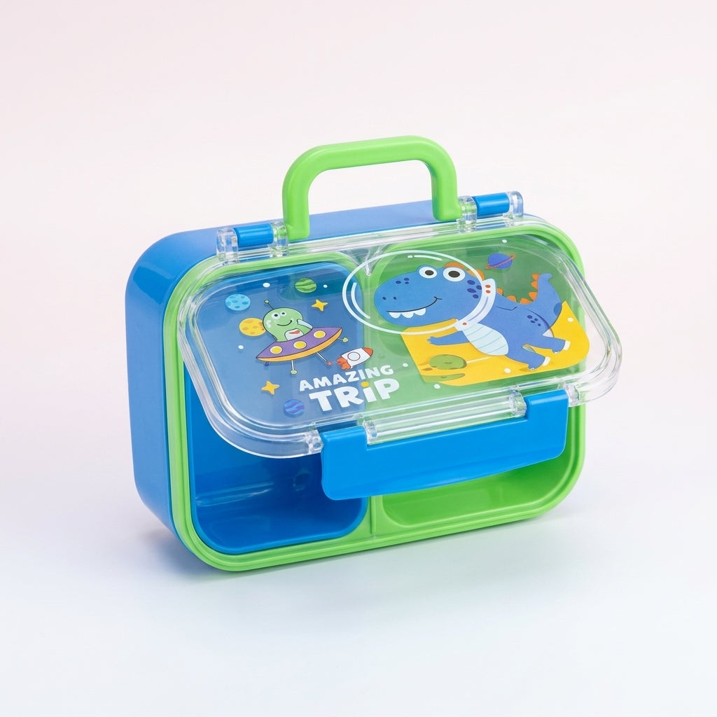 Blue Lunch Box — Bottles & Lunch