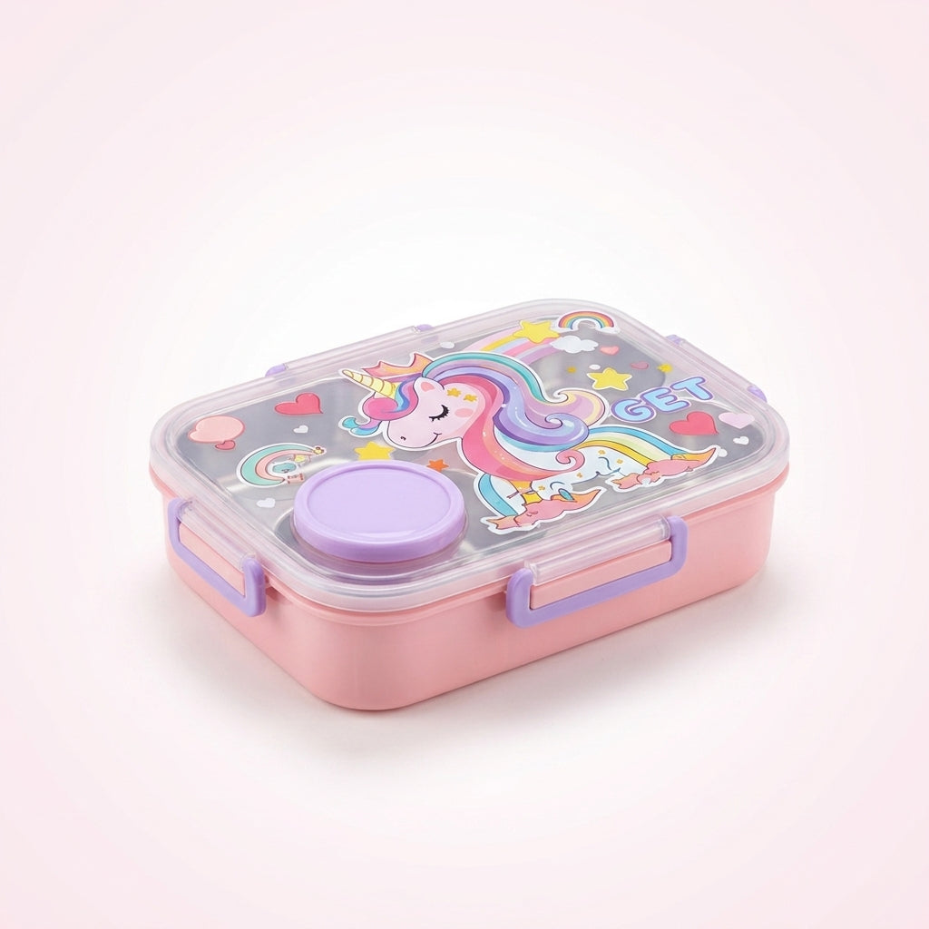 Lunch Box 3 Compartment With Dibbi — Bottles & Lunch