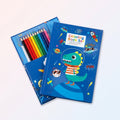 Blue Folding Colouring Book — School & Stationery