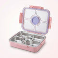 Insulated Lunch Box 4 Grid — Bottles & Lunch