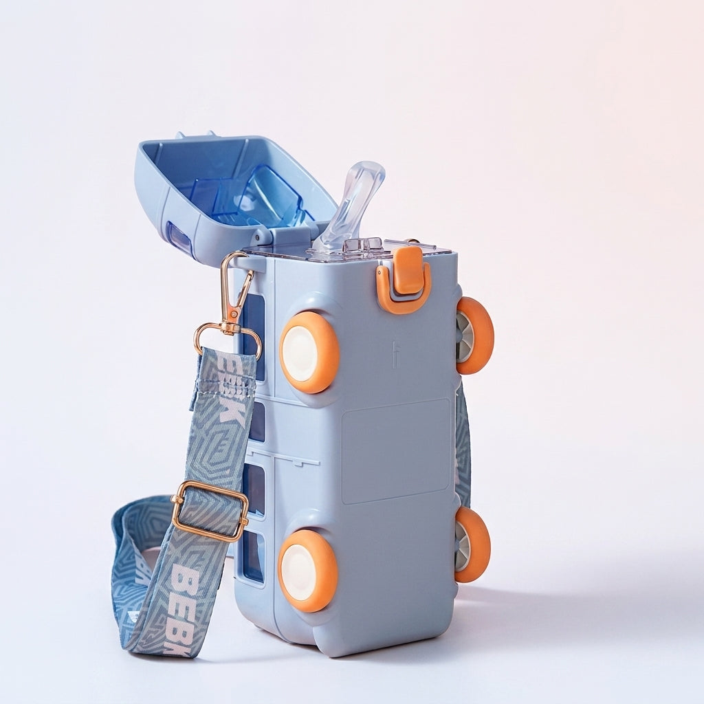 Bus Plastic Bottle — Bottles & Lunch